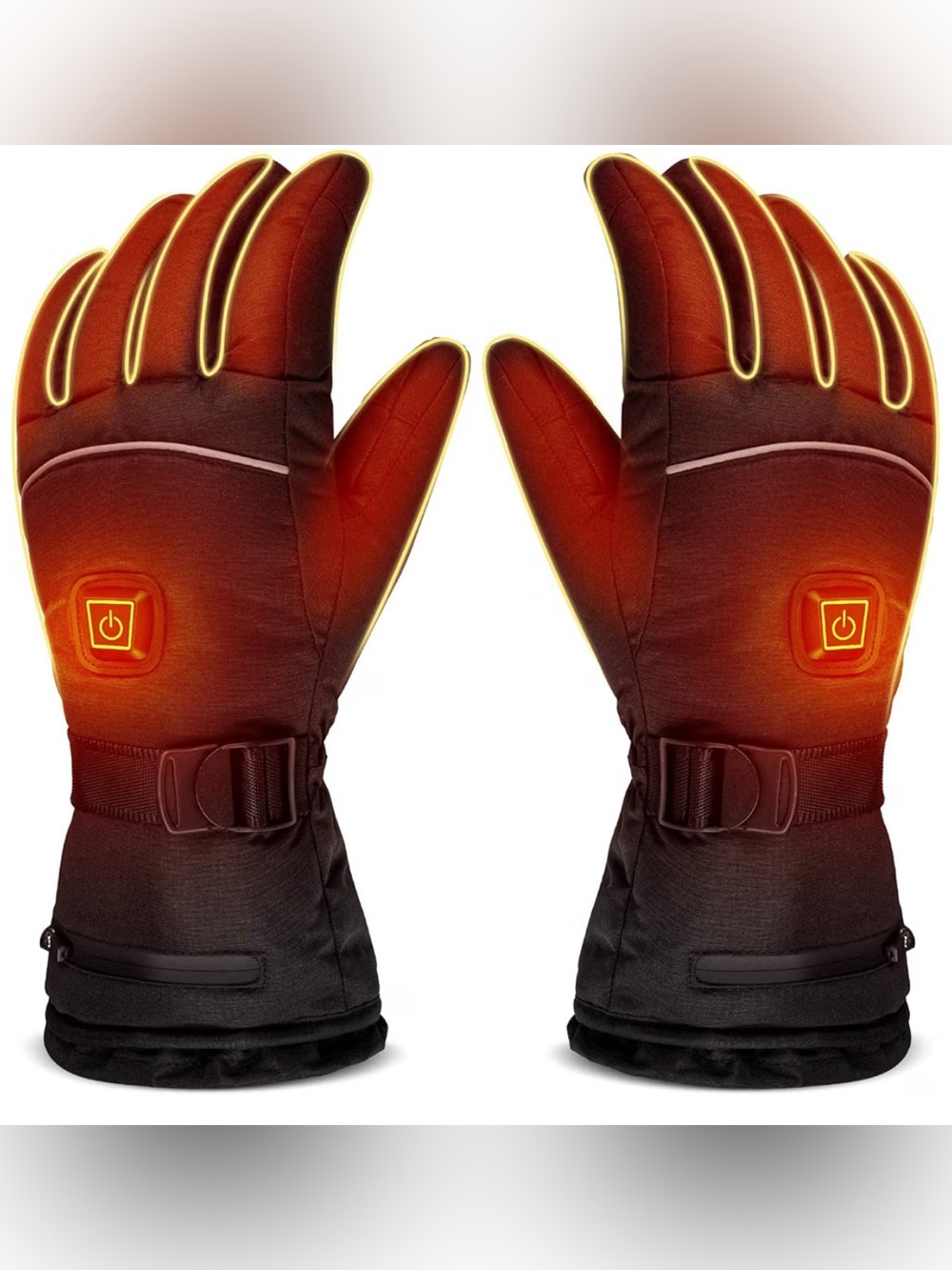 Luwatt Heated Winter Gloves in Black Medium